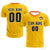 Custom Yellow Orange Training Uniform For Men Soccer Sets Jersey