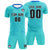 Custom Aqua Powder Blue Training Uniform For Men Soccer Sets Jersey