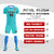 Custom Aqua Powder Blue Training Uniform For Men Soccer Sets Jersey