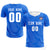 Custom Blue White Training Uniform For Men Soccer Sets Jersey