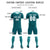 Custom Aqua Aqua Training Uniform For Men Soccer Sets Jersey