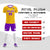 Custom Yellow Purple Training Uniform For Men Soccer Sets Jersey