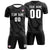 Custom Black White Training Uniform For Men Soccer Sets Jersey