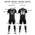 Custom Black White Training Uniform For Men Soccer Sets Jersey