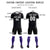 Custom Black Purple Training Uniform For Men Soccer Sets Jersey