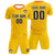 Custom Yellow Orange Training Uniform For Men Soccer Sets Jersey