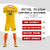 Custom Yellow Orange Training Uniform For Men Soccer Sets Jersey