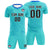 Custom Aqua Powder Blue Training Uniform For Men Soccer Sets Jersey