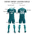 Custom Aqua Aqua Training Uniform For Men Soccer Sets Jersey