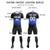 Custom Black Royal Blue Soft Training Uniform Soccer Sets Jersey