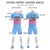 Custom Light Blue Pink Soft Training Uniform Soccer Sets Jersey