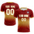 Custom Crimson Khaki Soft Training Uniform Soccer Sets Jersey