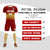 Custom Crimson Khaki Soft Training Uniform Soccer Sets Jersey