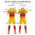 Custom Yellow Red Soft Training Uniform Soccer Sets Jersey