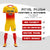 Custom Yellow Red Soft Training Uniform Soccer Sets Jersey