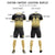 Custom Black Khaki Soft Training Uniform Soccer Sets Jersey