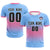 Custom Light Blue Pink Soft Training Uniform Soccer Sets Jersey