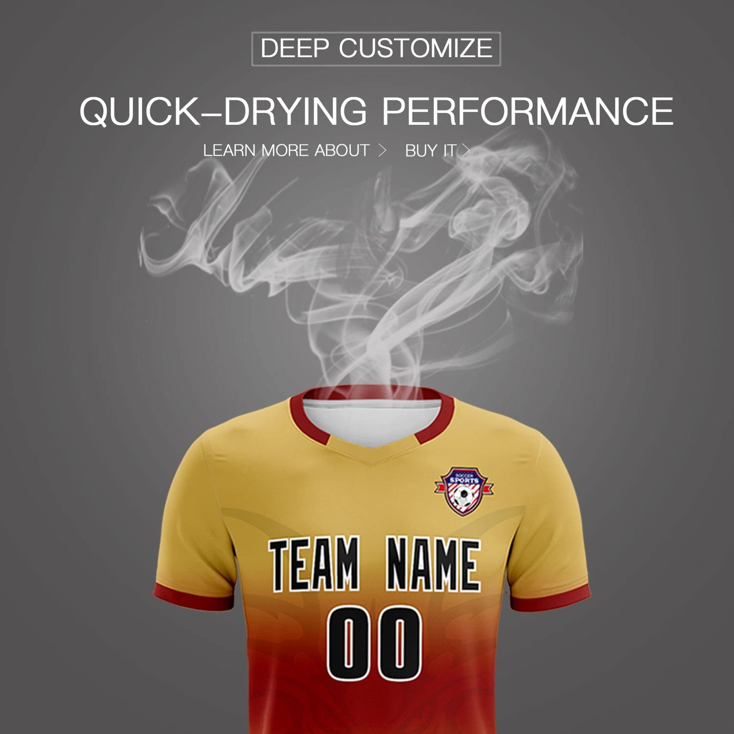 Custom Khaki Crimson Soft Training Uniform Soccer Sets Jersey