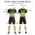 Custom Black Khaki Soft Training Uniform Soccer Sets Jersey