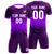 Custom Dark Purple Purple Soft Training Uniform Soccer Sets Jersey