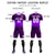 Custom Dark Purple Purple Soft Training Uniform Soccer Sets Jersey