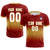 Custom Crimson Khaki Soft Training Uniform Soccer Sets Jersey