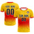 Custom Yellow Red Soft Training Uniform Soccer Sets Jersey