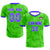 Custom Fluorescent Green-Black Printing Outdoor Breathable Soccer Sets Jersey