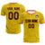 Custom Yellow-Black Printing Outdoor Breathable Soccer Sets Jersey