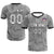 Custom Gray-Black Printing Outdoor Breathable Soccer Sets Jersey