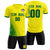 Custom Yellow Green Outdoor Sport Soccer Sets Jersey