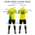 Custom Yellow Green Outdoor Sport Soccer Sets Jersey