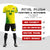 Custom Yellow Green Outdoor Sport Soccer Sets Jersey