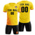 Custom Gold01 Orange Outdoor Sport Soccer Sets Jersey