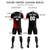 Custom Black Red Outdoor Sport Soccer Sets Jersey