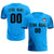 Custom Powder Blue Navy Outdoor Sport Soccer Sets Jersey