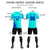 Custom Blue Royal Blue Outdoor Sport Soccer Sets Jersey