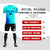 Custom Blue Royal Blue Outdoor Sport Soccer Sets Jersey