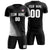 Custom Black White Outdoor Sport Soccer Sets Jersey