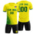 Custom Yellow Green Outdoor Sport Soccer Sets Jersey