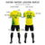 Custom Yellow Green Outdoor Sport Soccer Sets Jersey