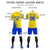 Custom Gold01 Royal Blue Outdoor Sport Soccer Sets Jersey