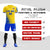 Custom Gold01 Royal Blue Outdoor Sport Soccer Sets Jersey