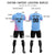 Custom Light Blue Pink Outdoor Sport Soccer Sets Jersey