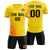 Custom Gold01 Orange Outdoor Sport Soccer Sets Jersey