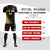 Custom Black Khaki Outdoor Sport Soccer Sets Jersey