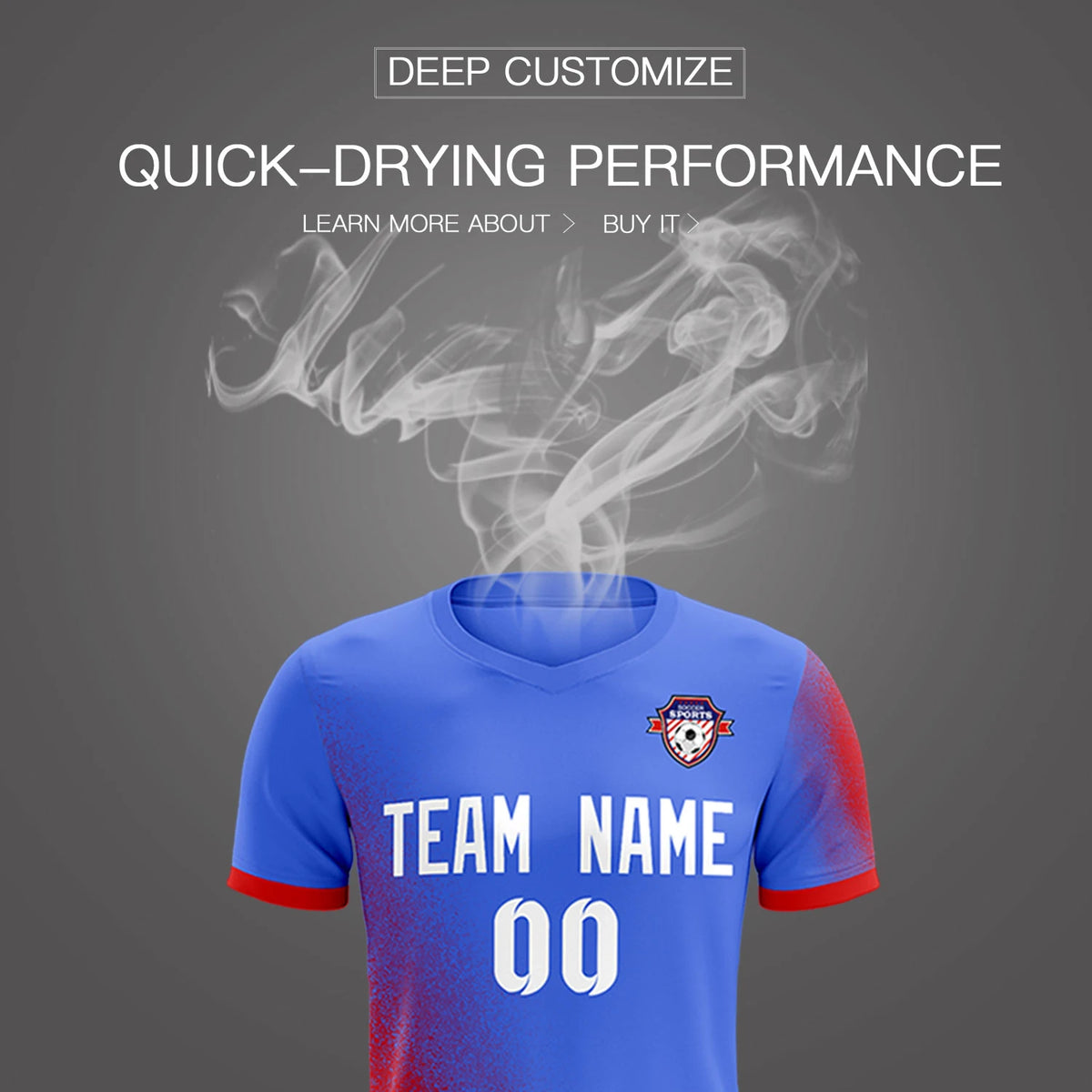 Custom Light Purple Red Outdoor Sport Soccer Sets Jersey