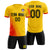 Custom Gold01 Red Outdoor Sport Soccer Sets Jersey