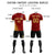 Custom Crimson Old Gold Outdoor Sport Soccer Sets Jersey