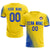 Custom Gold01 Royal Blue Outdoor Sport Soccer Sets Jersey